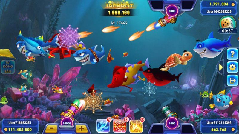 Tỷ lệ trả thưởng hấp dẫn theo từng loại cá  